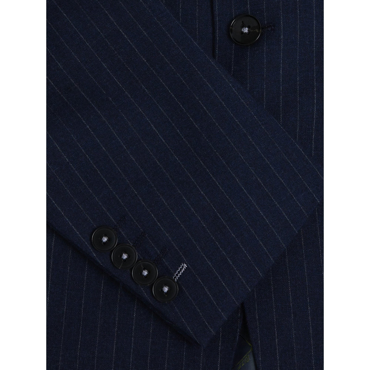 Blue Pinstripe Wool Suit - Remus Uomo