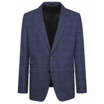 Blue Prince of Wales Check Wool Jacket - Torre