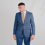 Blue Prince of Wales Check Wool Suit - Torre