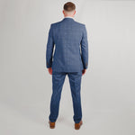 Blue Prince of Wales Check Wool Suit - Torre