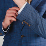 Blue Prince of Wales Check Wool Suit - Torre