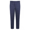 Blue Prince of Wales Check Wool Trouser - Torre