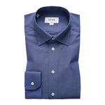 Blue Self Pattern Shirt - Eton Shirts