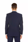 Blue Slim Fit Wedding Suit Package - Leonard Silver