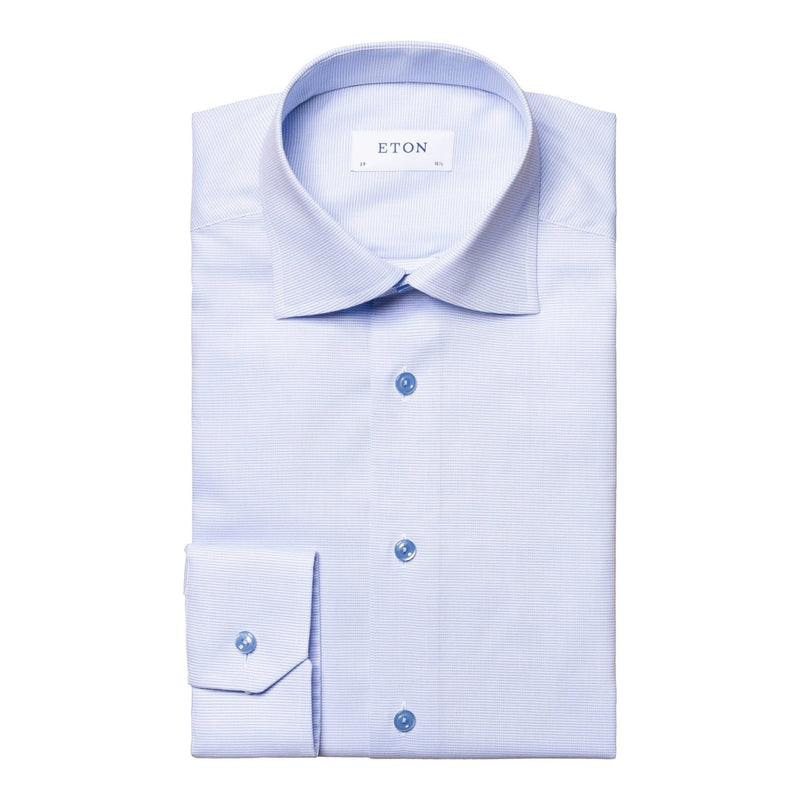 Blue Twill Shirt - Eton Shirts