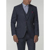 Blue Wool Silk Jacket - Gibson London