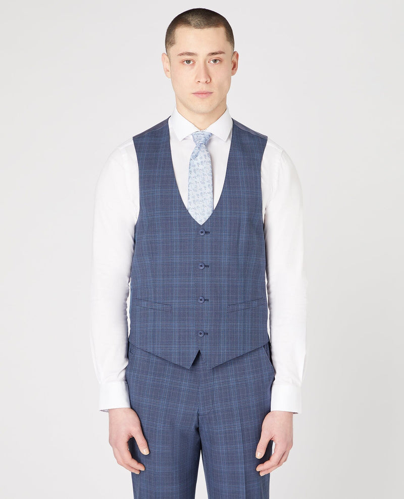 Blue Woolrich Check Suit - Remus Uomo