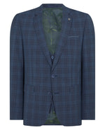 Blue Woolrich Check Suit - Remus Uomo