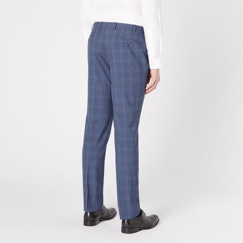 Blue Woolrich Check Suit - Remus Uomo