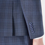 Blue Woolrich Check Suit - Remus Uomo