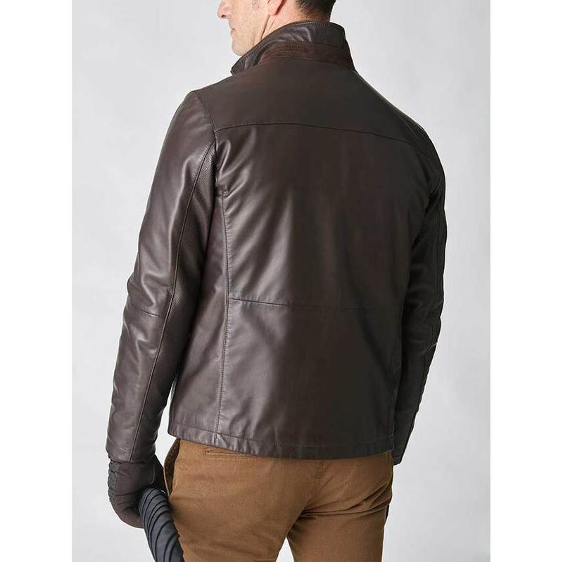 Brown Nappa Leather Jacket - Florentino