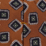 Brown Patterned Silk Tie - Eton Shirts