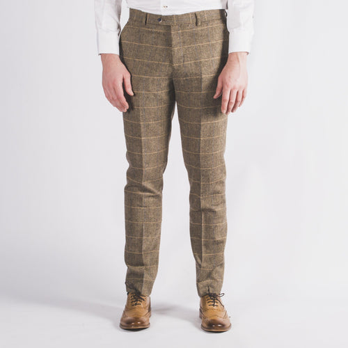 Brown Tweed Trousers - Leonard Silver