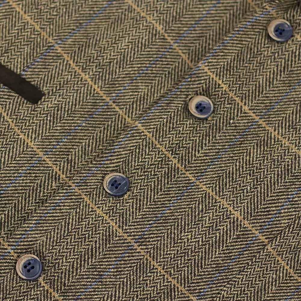 Brown Tweed Waistcoat - Leonard Silver