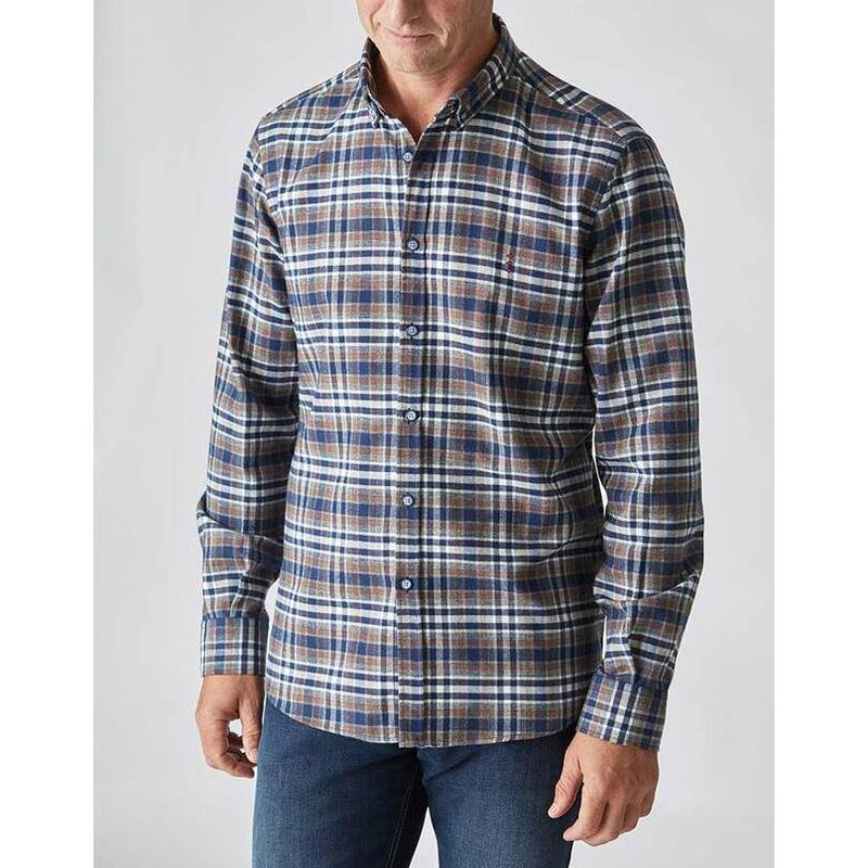 Brushed Cotton Plaid Shirt - Florentino