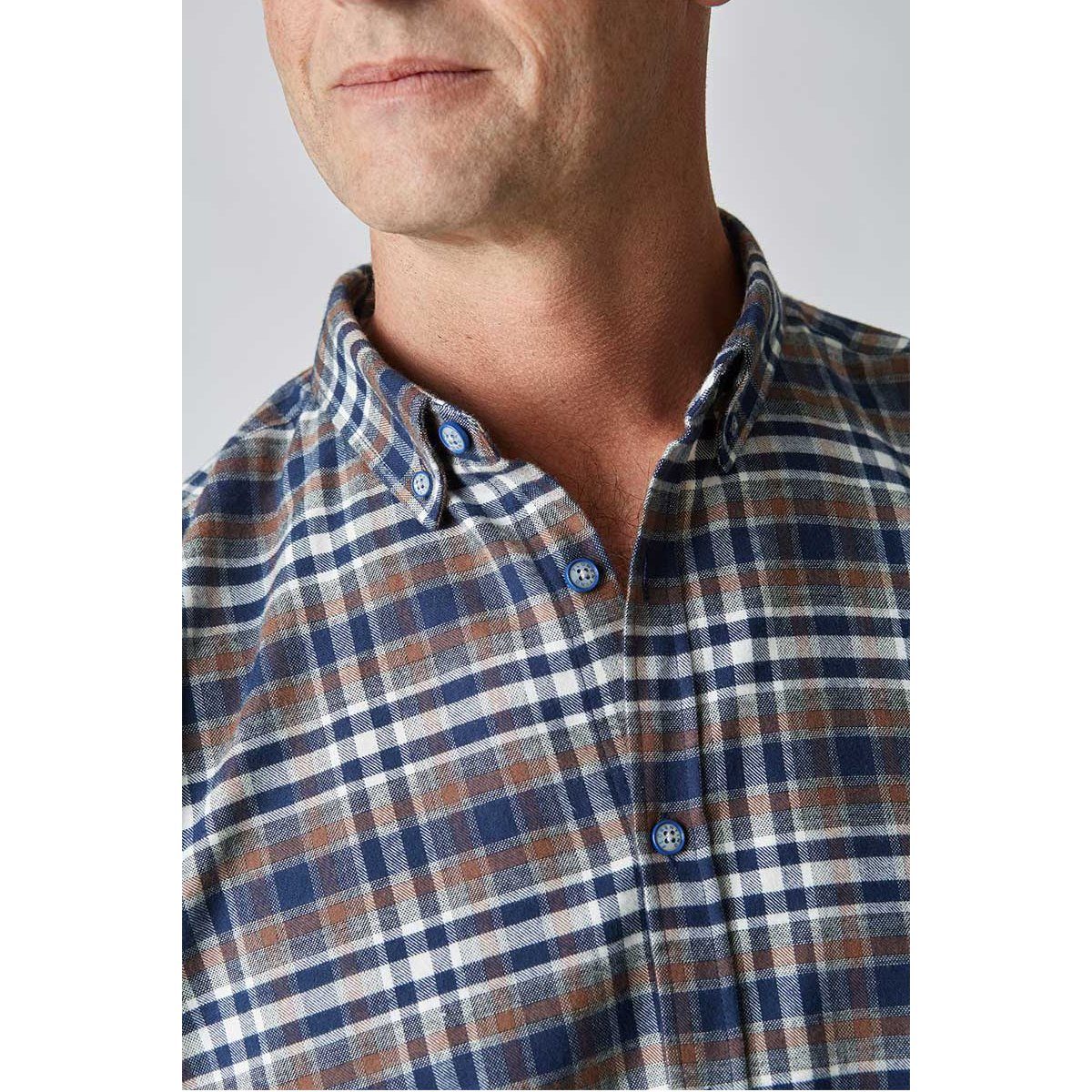 Brushed Cotton Plaid Shirt - Florentino