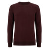 Burgundy Crew Neck Sweater - Remus Uomo