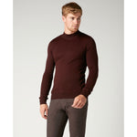 Burgundy Turtle Neck Sweater - Remus Uomo