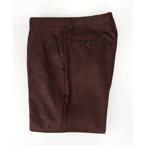 Burgundy Tweed Trousers - Leonard Silver