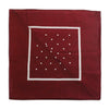 Burgundy/White Polka Dot Neckerchief - Knightsbridge