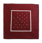 Burgundy/White Polka Dot Neckerchief - Knightsbridge