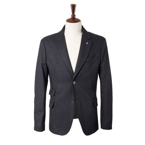 Burstwick Wool Dark Navy Blazer - John Victor