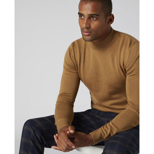 Caramel Turtle Neck Sweater - Remus Uomo