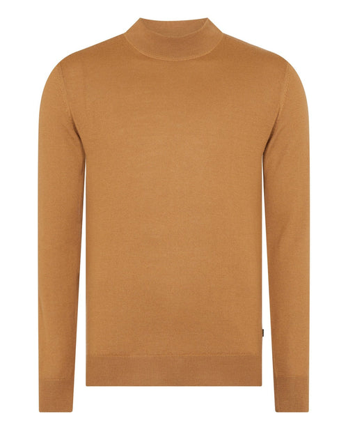 Caramel Turtle Neck Sweater - Remus Uomo