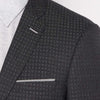 Charcoal Mini Check Suit Jacket - Remus Uomo