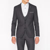 Charcoal Mini Check Suit Jacket - Remus Uomo