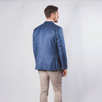 Charles Blue Check Jacket - John Victor