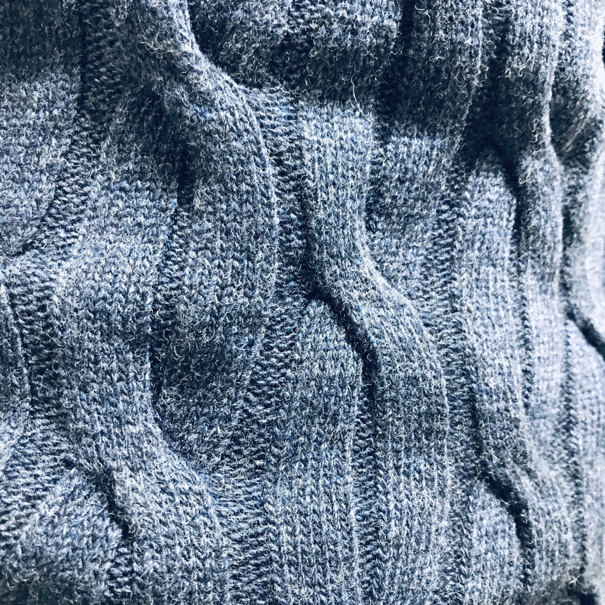 Chunky Crew Neck Sweater Navy - John Victor