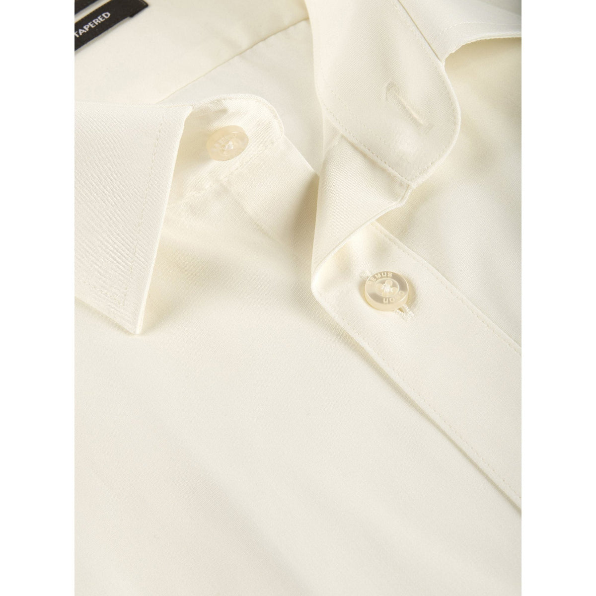 Cream Double Cuff Shirt - Leonard Silver Cream Double Cuff Shirt - Leonard Silver