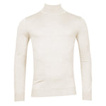 Cream Roll Neck Pullover - Thomas Maine