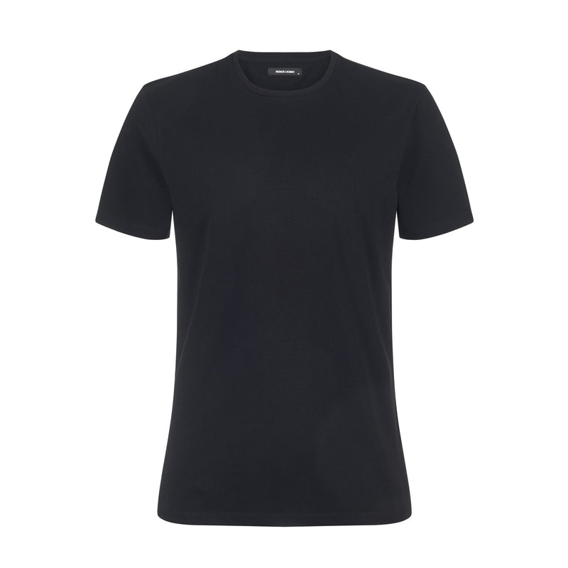 Crew Neck T-Shirt, Black - Remus Uomo