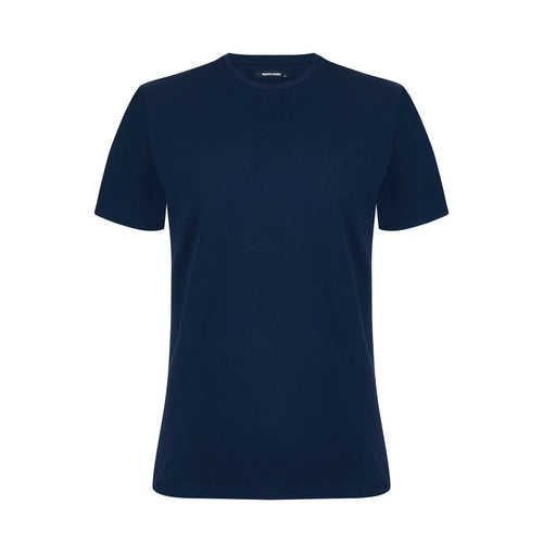 Crew Neck T-Shirt, Navy - Remus Uomo