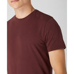 Dark Red Crew Neck T-Shirt - Remus Uomo