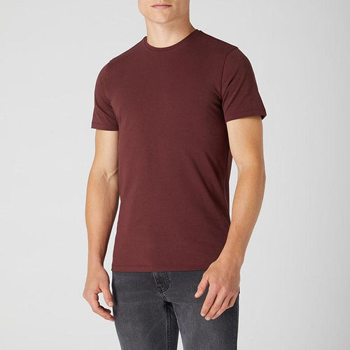 Dark Red Crew Neck T-Shirt - Remus Uomo