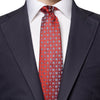 Dark Red Patterned Silk Tie - Eton Shirts