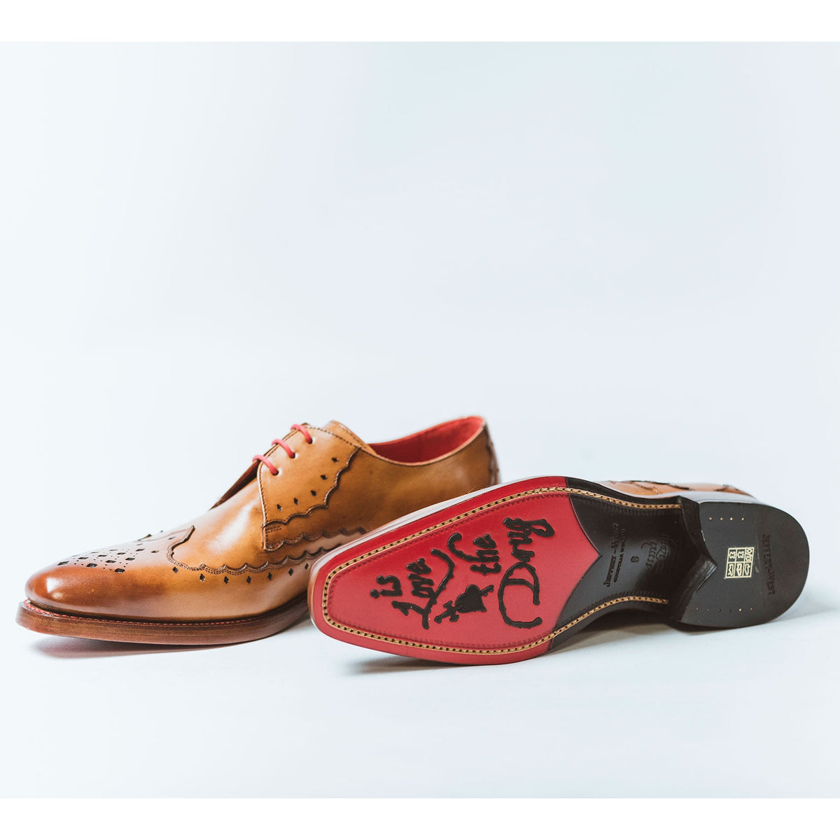 Dexter Tan Wing Tip Serrated Gibson - Jeffrey West