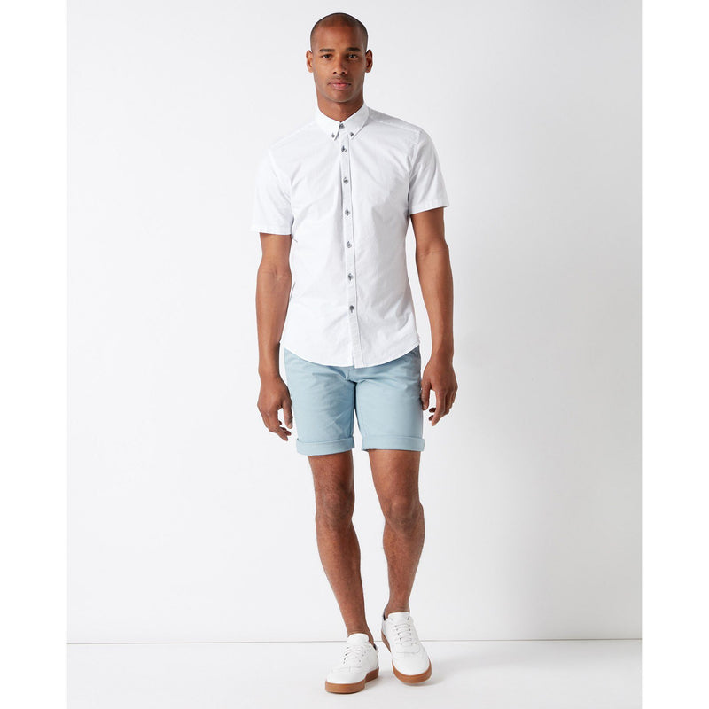 Dino Short Sleeve Shirt White - Remus Uomo