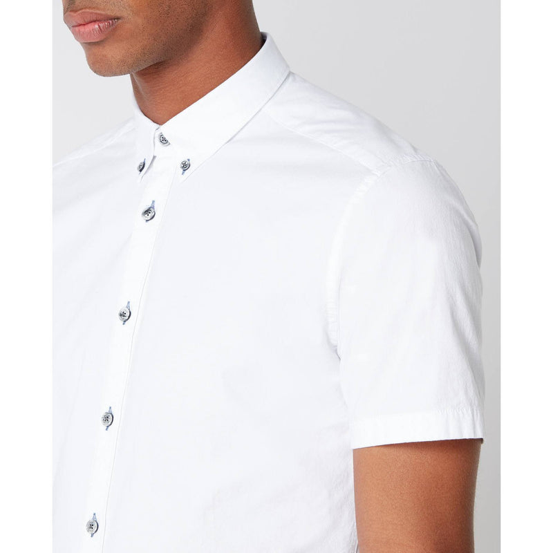 Dino Short Sleeve Shirt White - Remus Uomo