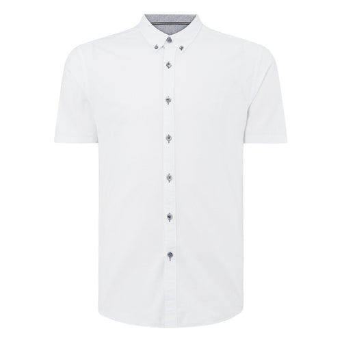 Dino Short Sleeve Shirt White - Remus Uomo