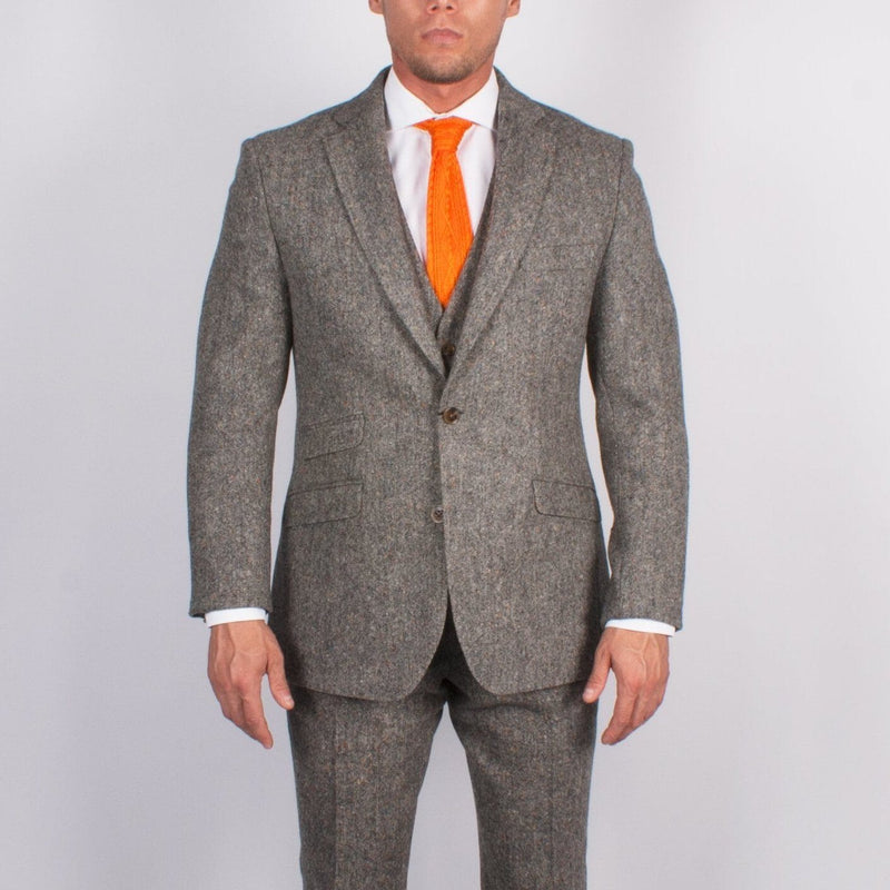 Donegal Grey Tweed Jacket - Torre