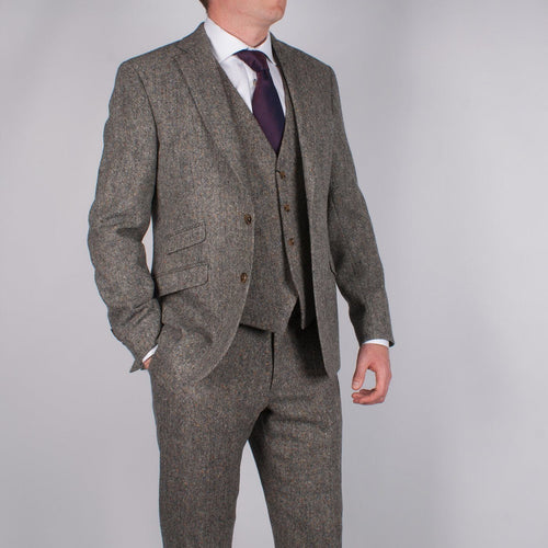 Donegal Grey Tweed Jacket - Torre