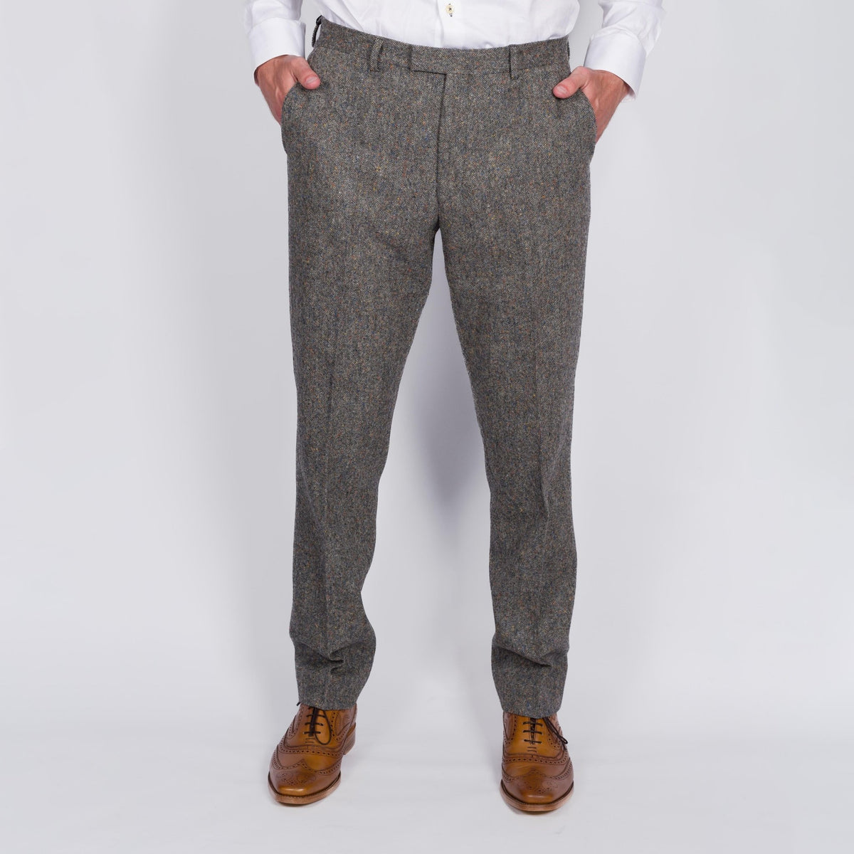 Donegal Grey Tweed Suit - Torre