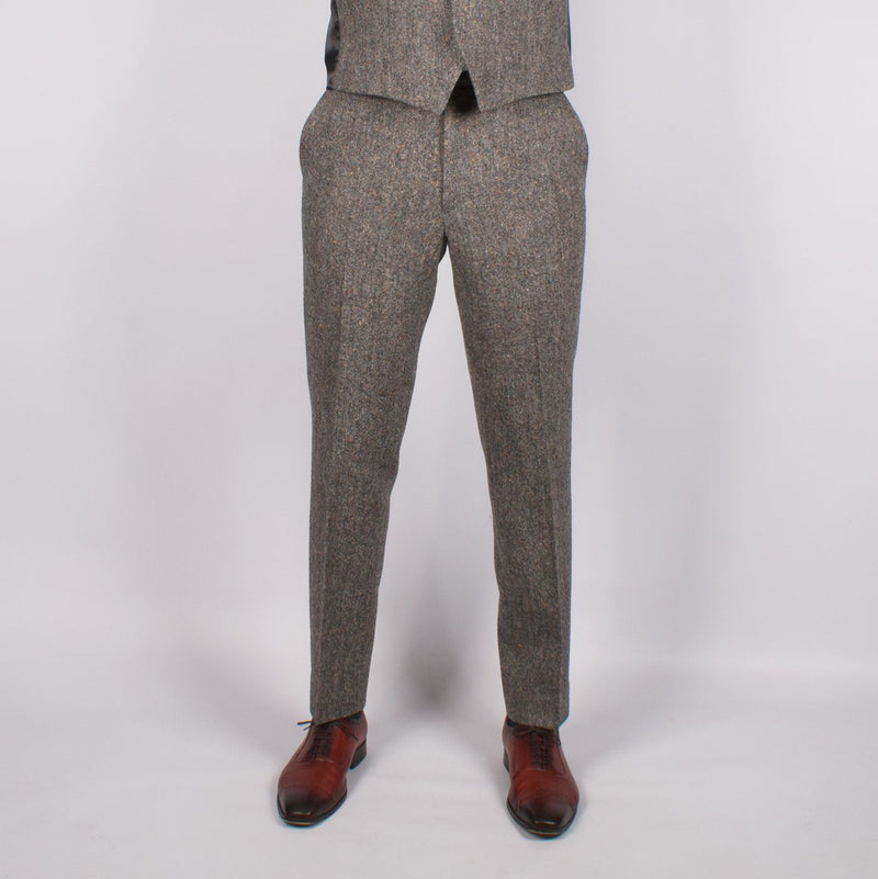 Donegal Tweed Grey Trouser - Torre