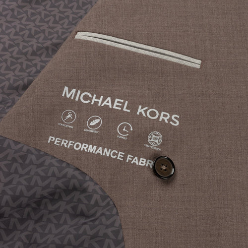 Double Breasted Frosted Brown Jacket - Michael Kors