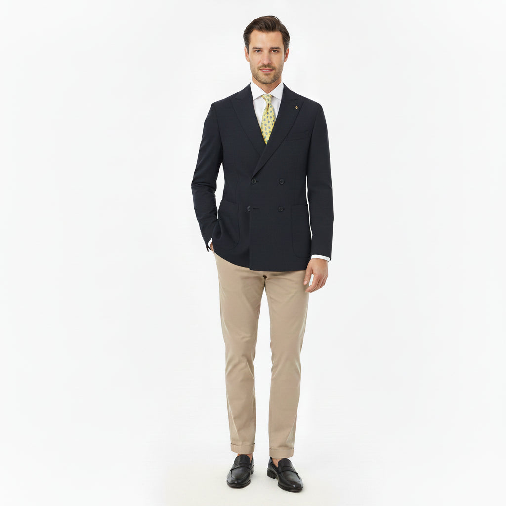 Double Breasted Navy Suit - Michael Kors
