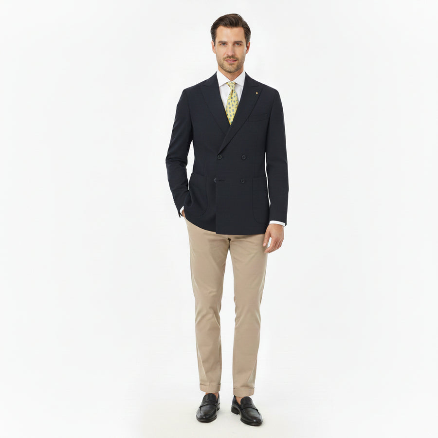 Double Breasted Navy Suit - Michael Kors